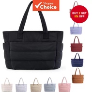 Canvas Tote Bag for Women: Large Waterproof Shopper, Dior Style Zipper & Multi Compartment College S