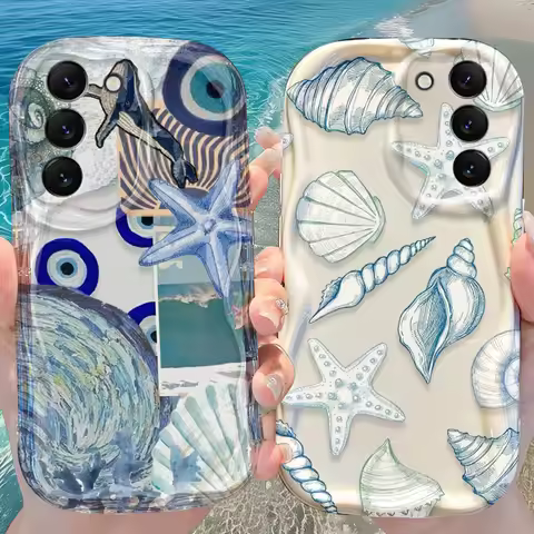 Ocean Elements Case for Samsung Galaxy S25 S24 S23 S22 S21 Ultra Plus S20 FE A73 A72 A71 A56 A55 A54