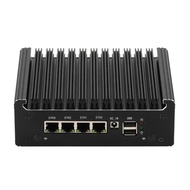 Fanless Soft Router Intel Pentium Silver N6005 N6000 Quad Core Mini PC with 4x Intel i226-V 2500M LA