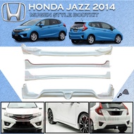 HONDA JAZZ 2014-2016 MUGEN FULL SET BODYKIT MG BUMPER SKIRT LIP HONDA FIT JAZZ GK GK5 FRONT SKIRT SI