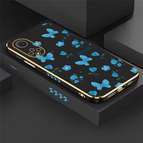 Shockproof TPU Phone Case For Huawei Nova 7 6 SE 3i 4e 5T 5i Y70 Plus 9 7i 8i Plating Silicone Print