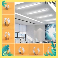 YOHII 5Pcs Lamp Tube Clip, Fixing Clips Base Tool Spring Terry Clip, Durable With Rubber Protection 
