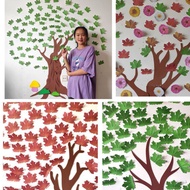 Wish Tree Wall Ancient Poetry Leaf Stickers Wall Stickers Kindergarten Wishing Tree Big Tree Wish Wa