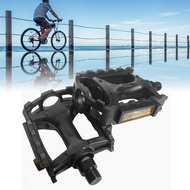 1 Pair 9/16 Inch Bike Pedals with Reflector and Flat Body Bicycle Pedals for Most Bike City Urban Commute Road Bikes