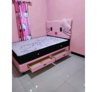 tempat tidur divan karakter anak hello kitty tanpa kasur