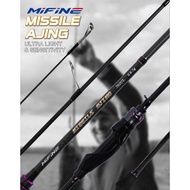 MIFINE MISSILE AJING Fishing Rod 0.8gram - 7gram super fast and sensitive