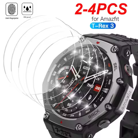 2-6PCS Screen Protector Glass For Amazfit T-Rex 3 Scratch resistant HD Protective Glass For Amazfit 