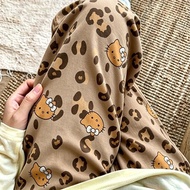 Leopard Cartoon Cat Sleeper Pants Women Loose Thin Home Pants