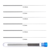 10ps Stainless Steel Cleaning Needle Nozzle Cleaning for 0.2/0.3/0.4mm MK8 E3D Nozzles 3D Printer Pa