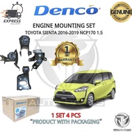 #DENCO#ENGINE MOUNTING SET TOYOTA SIENTA 2016-2019 NSP170 1.5 AUTO (MK-210104)