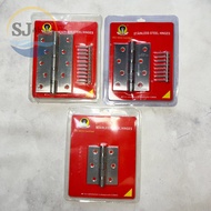 (1 PAIR) COBRA Stainless Steel Hinges 3 4 5 Inch BC | SJ ABADIE |