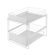 ชั้นวางเครื่องปรุงลิ้นชัก 2 ชั้น Demi KASSA HOME รุ่น WK810401W ขนาด 28 x 37.5 x 35.2 ซม. สีขาว