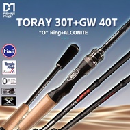 FISHINGFANS RANCY 2.0 7’ FUJI O GUIDE AA CORK HANDLE RATTLE REEL SEAT DECORATIVE CARBON TAPE L ML M 