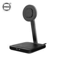 Quad Lock Dual Desktop Wireless Charger Two-in-One Magnetic Wireless Charger