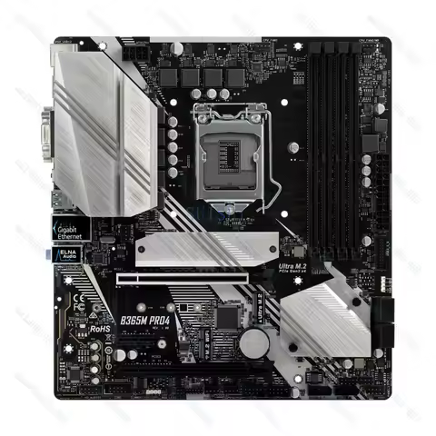 USED FOR ASRock B365M Pro4 LGA1151 HDMI DVI-D D-Sub 8/9th Gen Motherboard Test