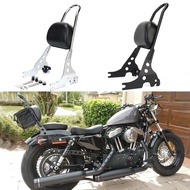Motorcycle Passenger Backrest Sissy Bar Cushion Pad for Harley Sportster XL883 1200 48 04-15