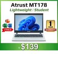 Atrust MT178 Laptop | Intel Celeron Laptop | 13.3 Inch | Win 11 + Free MS Office | Sleek Design | 1 