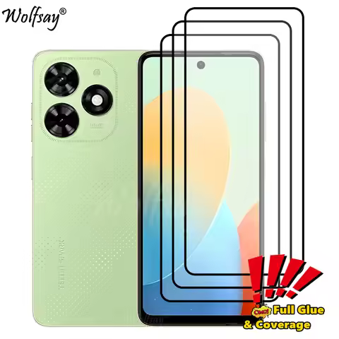 Full Cover Screen Protector For Tecno Spark Go 2024 Tempered Glass For Tecno Spark Go 2024 Glass For