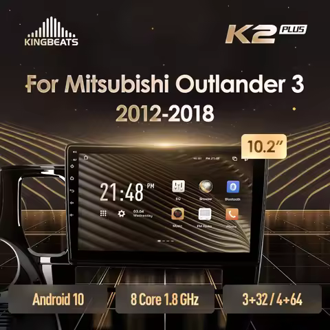 KingBeats head unit For Mitsubishi Outlander 3 GF0W GG0W 2012 - 2018 Left hand drive Android Octa-Co
