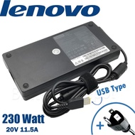 Lenovo Adapter Lenovo 20V/11.5A 230W หัว USB สายชาร์จ Lenovo Legion 5 17IMH05H อะแดปเตอร์