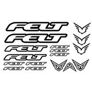 felt bike frame design set stickers