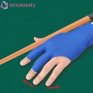 MXMUSTY Three Fingers Snooker Glove, Spandex Adjustable Breathable Billiards Glove, Portable Left Hand Wear-resistant Single Piece Billiards Gloves Pool Table Accessories