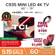 TCL C935 Mini LED | 4K Google TV 65 75 inch | 144Hz VRR | Dolby Atmos/Vision |IMAX Enhanced| HDR 10+