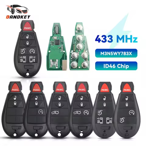 Dandkey Remote Car Key 2/3/4/5/6/7 Buttons For Jeep Grand Cherokee 2008 2009 2010 2011 2012 2013 M3N