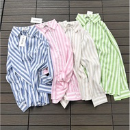 Beautiful striped linen shirt A2913