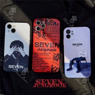 Phone case JungKook SEVEN BTS-7 Customized Film Cases For iPhone 15 13Pro max 12 13 Mini 14 Pro max 14pro 14 Plus X XS XSMAX 11Promax 12 PRO MAX 6S SE2 XS XR XSMAX Anti Shock Cover