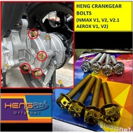 HENG Original Crankgear Bolts/ Gear oil Bolts for Yamaha NMAX V1,V2,V2.1/AEROX V1,V2 (sold as set)(4