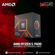 AMD Ryzen 5 7600 Processor | 6 Cores, 12 Threads | AM5 (Box)