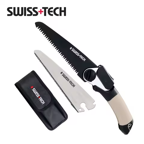 SWISS TECH Bone & Wood Saw Multifunctional Mini Folding Saw Portable Detachable Blade Wood working O