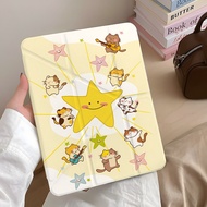 Yellow Star Kitten ipad air7/6 Tablet Case mini6 Protective Case pro37cm 10/9/8 Generation A16 Prote