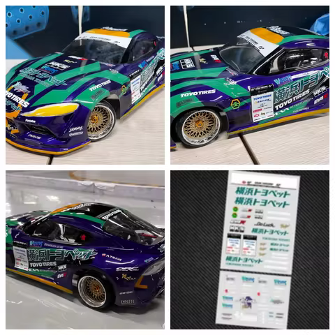 RC Body Universal body sticker For 1/10 scale rally On road TT02 TT01 XV01 xv02 Drift cars S15 HPI R