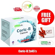 EXP05/26 NutrinLife Nutrin Life Coric-B capsule (2 x 45's) FREE GIFT+FREE DELIVERY
