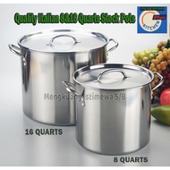 8 & 16 Quarts Italian Kitchen Plus Quality Stock and Lid SE32800