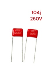 2pcs C ไมลาร์ C 104j 100v 250v 400v 630vตัวเก็บประจุ ชนิด  mylar 104 0.1UF 100NF