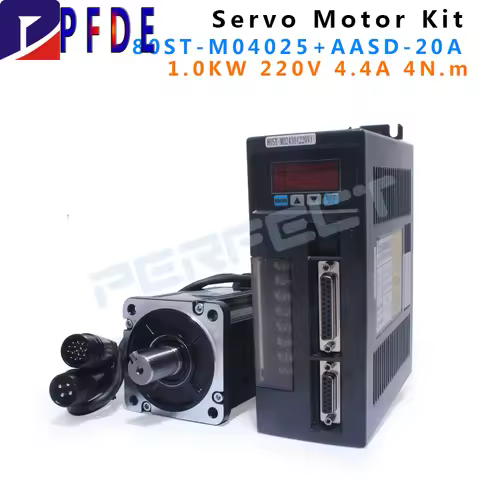 80ST-M04025 220V 1000W AC Servo Motor 4N.m 2500RPM 1KW Servomotor Single-Phase Ac Drive Permanent Ma