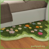[PrettyiaedMY] Plants Flower Rug Art Decor Rug Bedside Rug for Bedroom Playroom Household