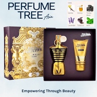 JPG Le Male Elixir Parfum 125ML + Shower Gel 75ML Gift Set Men Perfume Original Perfume Gift Set for