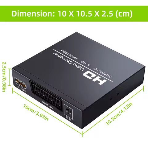 Full 1080P Digital SCART HD to HD Converter High Definition Digital audio 2-in-1 HD+Scart RGB to HD 