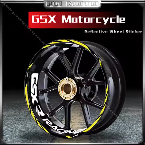 Motorcycle Wheel Rim Sticker Decal Reflective Stripe Tape Accessories For GSX 250 600 750 gsx-8r 100