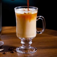 Creative Irish Coffee Cup Glass with Handle Cold Drink Juice Dessert Cup Thickened Household Ice Cre