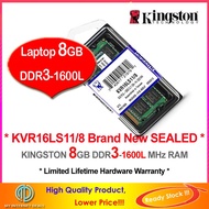 KINGSTON 8GB DDR3L-1600 NOTEBOOK RAM Memory KVR16LS11/8G