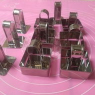 Taiwanese nastar cake mold, 3x3 square, 2cm, 25g, 1 set squareRing + press