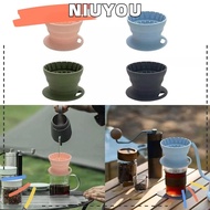 NIUYOU Coffee Dripper, Outdoor Camping Reusable Coffee Filters, Portable Home Collapsible Silicone Coffee Funnel