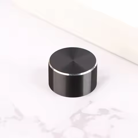 Hot Sale 1Pcs 22x12mm 6mm D-Type Shaft Hole Potentiometer Control Knob For Volume Tone Knobs Black