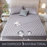 กันน้ำป้องกันที่นอนผ้าที่นอนปกพระมหากษัตริย์พระราชินีผ้าเตียงติดตั้งแผ่นเตียงป้องกันแบคทีเรียที่นอน T Opper Pad