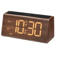 Wooden Clock Wooden Multifunctional Digital Alarm Clock Digital Daylight Saving Time New Snooze Cloc